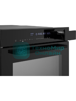 Духовой шкаф электрический Weissgauff OEMS 459 PDB черный, встраиваемый
