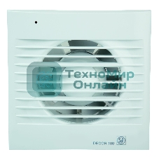 Вентилятор вытяжной SOLER&PALAU Decor 100C 95 м3/ч. Установочный д 100 мм. 40 dB(A)