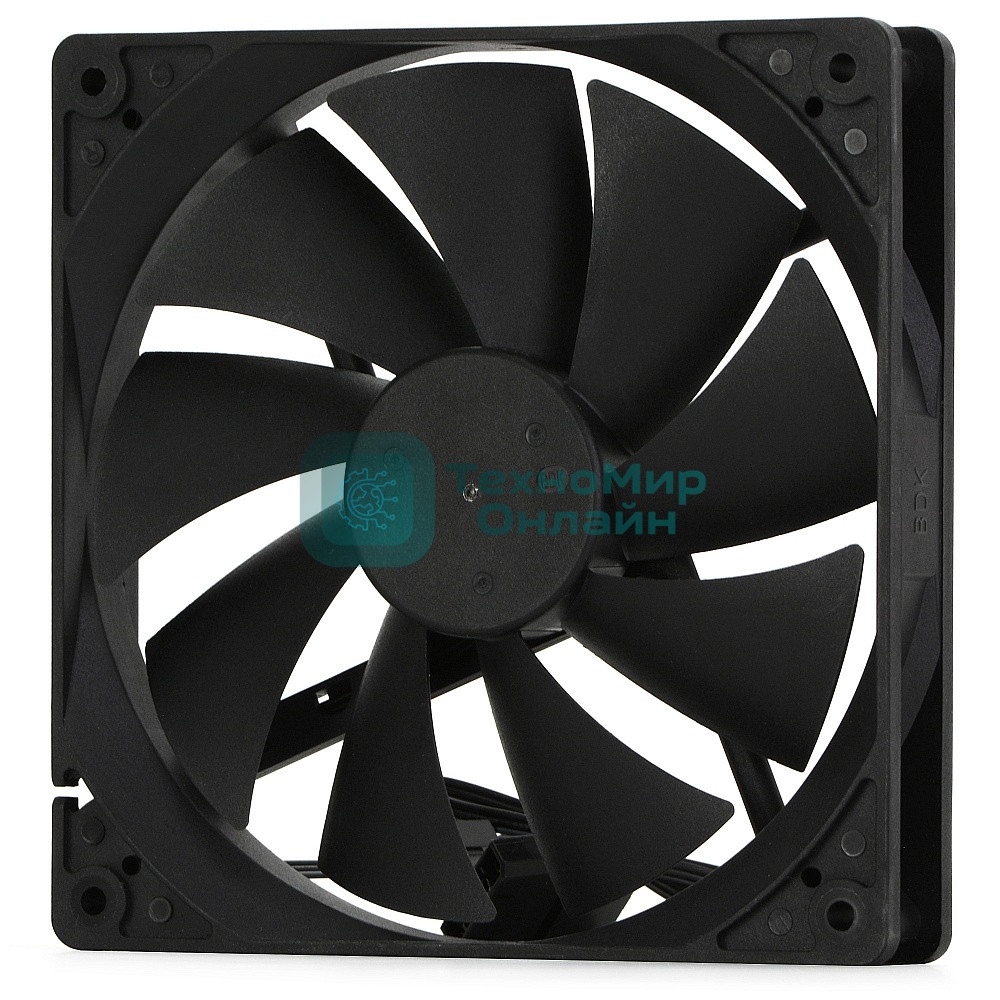Вентилятор для корпуса Crown CMCF-14025S-1400 черный, 140 мм, 1200 об/мин, 27 дБ, 3 pin