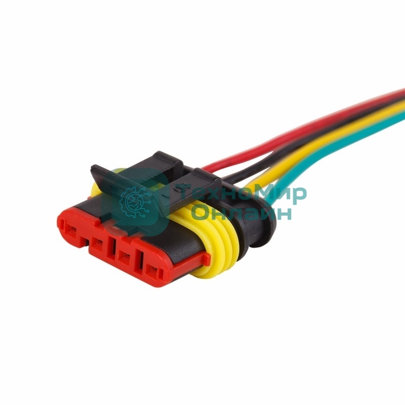 Автомобильный разъем гнездо с проводом 20 см(3-контактный) DJ7031-1.5-21