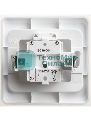 Переключатель 1-кл. СП Этюд 10А бел. SchE BC10-004B