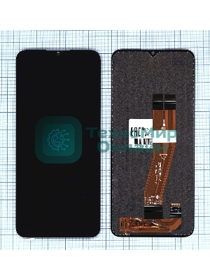 Дисплей (модуль) для Samsung Galaxy A03S SM-A037F в сборе с тачсркином (full size) черный