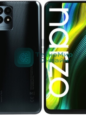 Дисплей для Realme Narzo 10, Narzo 10A в сборе с тачскрином черный