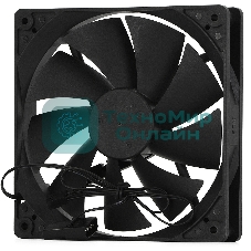 Вентилятор для корпуса Crown CMCF-14025S-1400 черный, 140 мм, 1200 об/мин, 27 дБ, 3 pin