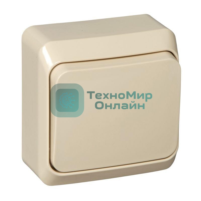 Переключатель 1-кл. ОП Этюд 10А крем. SchE BA10-004K