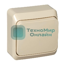 Переключатель 1-кл. ОП Этюд 10А крем. SchE BA10-004K