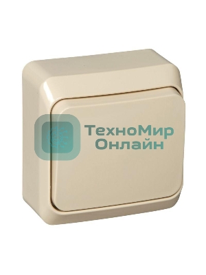 Переключатель 1-кл. ОП Этюд 10А крем. SchE BA10-004K