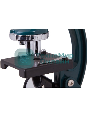 Микроскоп Levenhuk LabZZ M1 монокуляр 100-300 на 3 объектива зеленый/оранжевый