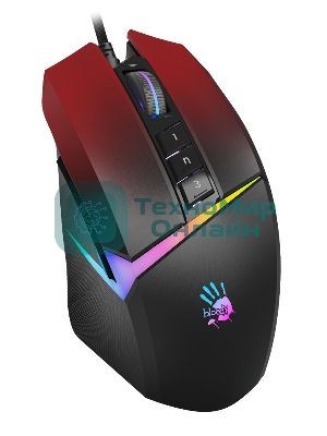 Мышь проводная A4Tech Bloody W60 Max красный оптическая (10000dpi) USB (10but)