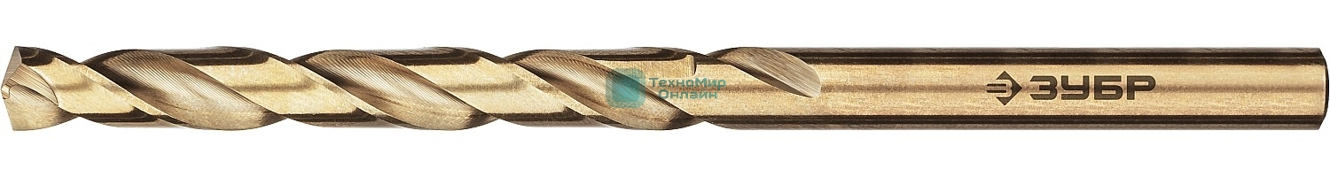 Сверло по металлу ЗУБР КОБАЛЬТ 8.0х117мм, сталь Р6М5, класс А