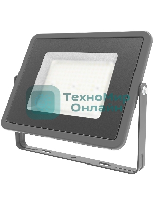 Прожектор светодиодный Gauss Qplus 100Вт 6500К 8500лм IP65 графит. сер. 1/4