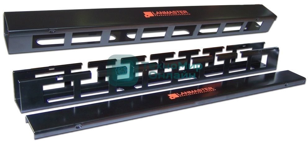 Органайзер LANMASTER (LAN-ORG/CV-1U) кабельный 19