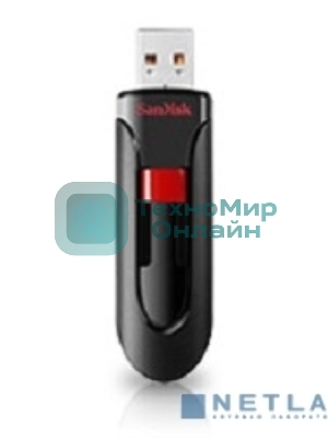 Флешка USB Sandisk 64Gb Cruzer Glide SDCZ60-064G-B35 USB 2.0 черный/красный