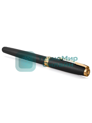 Ручка роллер Parker Sonnet Core T528 (CW1931518) Matte Black GT, F, черные чернила, подарочная коробка
