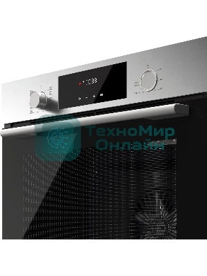 Встраиваемый духовой шкаф Kuppersberg HF 609 BX, High-Tech, объем 80 л, 10 режимов работы, телескопические направляющие, цифровой таймер, 2 стекла в дверце, утапливаемые переключатели, энергоэффективность А, черный/нержавеющая сталь