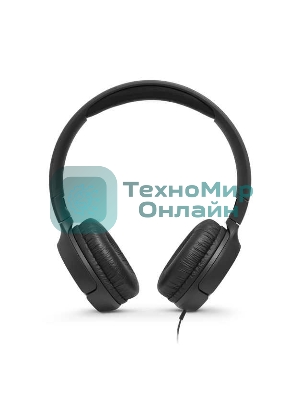 Проводные наушники JBL Tune 500 черный, накладные, jack 3.5 мм, складная конструкция
