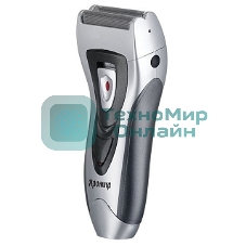 Электробритва ЯРОМИР ЯР-100 черный с серебром плавающие лезвия, триммер (Россия)(24)