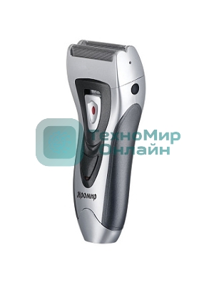 Электробритва ЯРОМИР ЯР-100 черный с серебром плавающие лезвия, триммер (Россия)(24)
