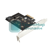 Переходник ExeGate EXE-509 M.2 B key + M.2 M Key -> PCI-Ex4/SATA