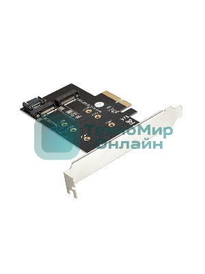 Переходник ExeGate EXE-509 M.2 B key + M.2 M Key -> PCI-Ex4/SATA