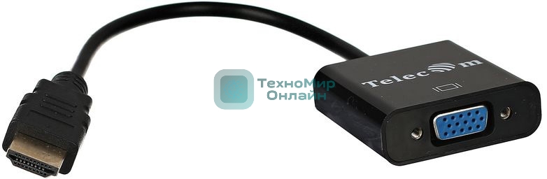 Переходник Telecom Кабель-переходник (TA558) HDMI(M) -> VGA(F) 6937510859436 /6926123463055 