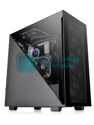 Компьютерный корпус Thermaltake Divider 300 TG черный без БП ATX 2x120мм 2xUSB 3.0 1xUSB3.1 audio front door bott PSU