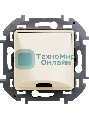 Inspiria Вывод кабеля с зажимом для крепления слоновая кость