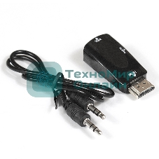 Переходник ExeGate EX284927RUS HDMI-VGA ExeGate EX-HDMIM-VGAF-C (19M/15F)