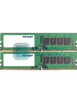 Оперативная память Patriot Signature, DDR4, 16GB (2x8 GB), 2666 MHz, CL17, DIMM