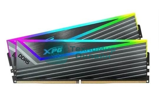 Оперативная память ADATA XPG CASTER, DDR5, 32Gb (2x16 Gb), 6000 MHz, CL30, DIMM, радиатор, ARGB, серый