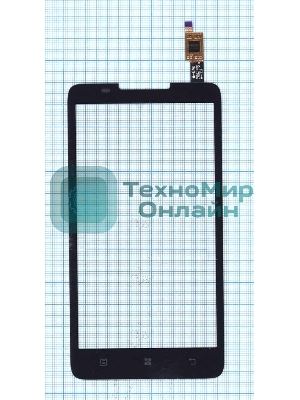 Сенсорное стекло (тачскрин) для Lenovo A766 черное