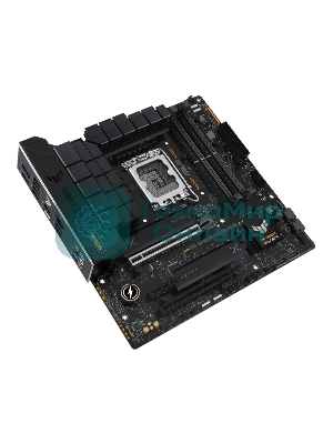 Материнская плата ASUS TUF GAMING B760M-PLUS, LGA 1700, Intel B760, 4xDDR5, 4xSATA, 2xM.2, 1xPCIe 5.0 x16, 1xPCIe 4.0 x4, 1xPCIe x1, 2xUSB-A 3.2 Gen 2, 3xUSB-A 3.2 Gen 1, 2xUSB 2.0, 1xUSB-C 3.2 Gen 2x2, 1x2.5Gb LAN, 5x3.5 мм, 7.1, mATX