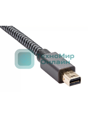 Адаптер miniDP --> HDMI-F 0.15м, оплетка, 4K@60Hz, Telecom (TA565)