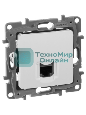 Розетка компьютерная ETIKA RJ45 кат.5 UTP, белый
