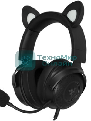 Гарнитура Razer Kraken Kitty V2 Pro чёрный, проводная, USB, подсветка