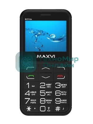 Мобильный телефон Maxvi B231ds черный