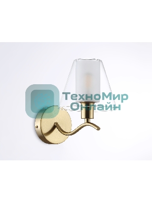 Настенный светильник Ambrella light LH57095 BS/FR латунь/белый матовый E14 max 40W 230*140*200