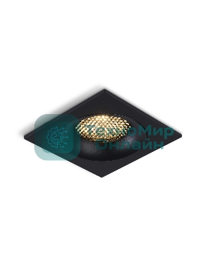 Светильник встраиваемый Ambrella light TN102729 BK черный GU5.3 92*92*23