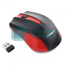 Мышь беспроводная Гарнизон GMW-430R красный, 1200 dpi, радиоканал, USB, кнопки - 3