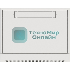 Шкаф коммутационный NTSS Премиум (NTSS-W9U6045GS-2) настенный 9U 600x450 мм пер. дв. стекл 60 кг серый IP20 сталь