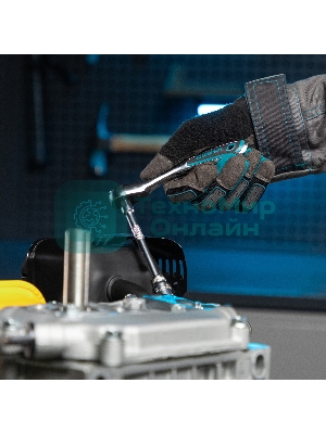 Набор торцевых головок Gross, трещотка 120 зубьев, 12 предметов, 1/4