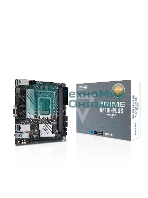 Материнская плата ASUS PRIME H610I-PLUS-CSM, LGA 1700, Intel H610, 2xDDR5, 4xSATA, 1xM.2 PCIe 3.0 x4, 1xPCIe 4.0 x16, 1xHDMI, 1xDP, 1xVGA, 2xUSB-A 3.2 Gen 1, 2xUSB-A 2.0, 1x 1Gb LAN, 3x3.5 мм, 7.1, Mini-ITX