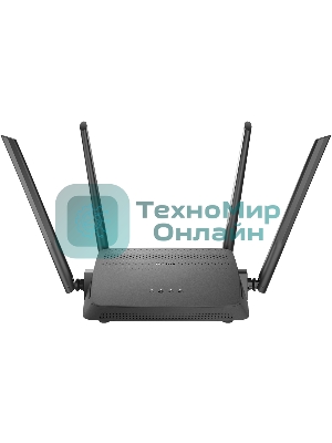 Роутер беспроводной D-Link DIR-825/RU/R7 (DIR-825/RU/R7A) AC1200 10/100/1000BASE-T черный