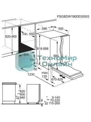Встраиваемая посудомоечная машина Electrolux EEM69310L, черный, 59.6 см, 15 компл., 44 дБ, класс D