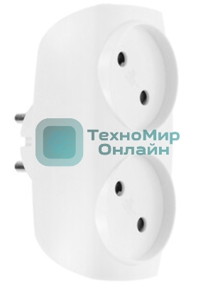 Разветвитель ЭРА C0045520 SP-2-W белый 2гн, без заземл