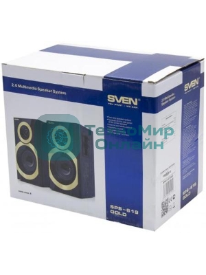 Акустическая система SVEN SPS-619 GOLD акустическая система 2.0, мощность 2х10 Вт(RMS)
