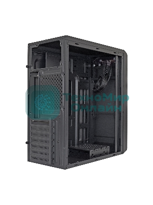 Компьютерный корпус Miditower ExeGate XP-332 Black, ATX, (XP500, Black,120мм), 2*USB, Audio