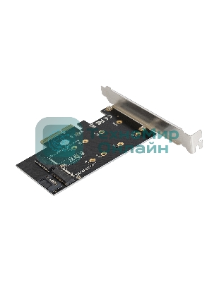 Переходник ExeGate EXE-509 M.2 B key + M.2 M Key -> PCI-Ex4/SATA