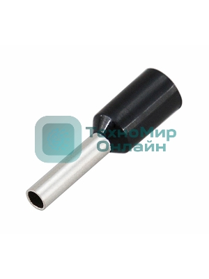 Наконечник штыревой втулочный изолированный Rexant F-8 мм 1.5 мм² (НШВи 1.5-8) черный