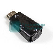 Переходник ExeGate EX284927RUS HDMI-VGA ExeGate EX-HDMIM-VGAF-C (19M/15F)